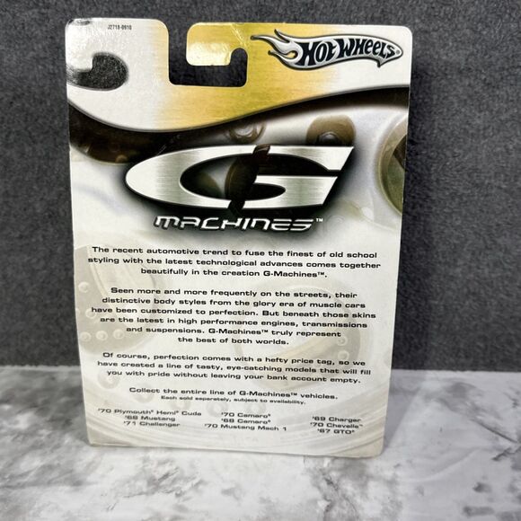 2006 Hot Wheels G Machines Blue '70 Camaro 1/50 Scale Blue Black Stripes - Picture 3 of 4